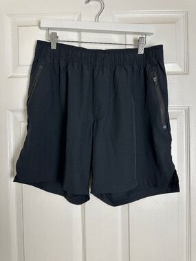 Legend Black Preppy Athletic Athleisure Workout Shorts Men Size L